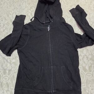 Forever 21 Black Hoodie Sweatshirt